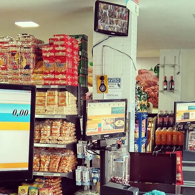 PDV da SPL em operação em supermercado cliente